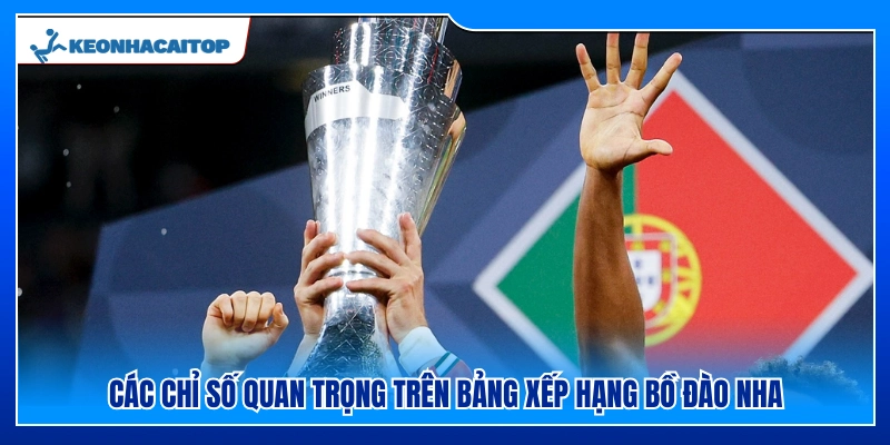 Các thông số kỹ thuật trên bảng xếp hạng Bồ Đào Nha