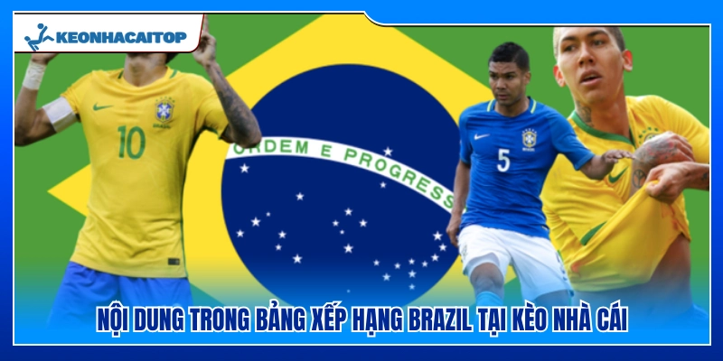 Thông tin bảng xếp hạng giải Brazil tại Kèo Nhà Cái