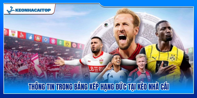 Dữ liệu về bảng xếp hạng Đức