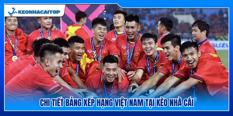 Cập nhật bảng xếp hạng Việt Nam tại Kèo Nhà Cái